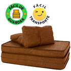 Puff Colchonete Dobrável / Sofá 3 em 1 + Travesseiro Casal BF