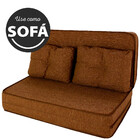 Puff Colchonete Dobrável / Sofá 3 em 1 + Travesseiro Casal BF