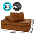 Puff Colchonete Dobrável / Sofá 3 em 1 + Travesseiro Casal BF