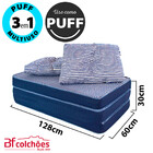 Puff Colchonete Dobrável / Sofá 3 em 1 + Travesseiro Casal BF