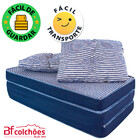 Puff Colchonete Dobrável / Sofá 3 em 1 + Travesseiro Casal BF