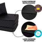 Puff Colchonete Dobrável / Sofá 3 em 1 + Travesseiro Casal BF