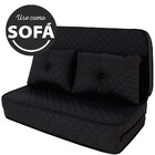 Puff Colchonete Dobrável / Sofá 3 em 1 + Travesseiro Casal BF