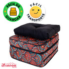 Puff Colchonete Dobrável / Sofá 3 em 1 + Travesseiro Solteiro