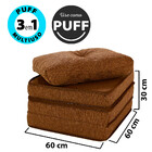 Puff Colchonete Dobrável / Sofá 3 em 1 + Travesseiro Solteiro