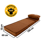 Puff Colchonete Dobrável / Sofá 3 em 1 + Travesseiro Solteiro