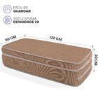 Puff Colchonete Dobrável / Sofá 3 em 1 Casal BF Colchões