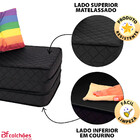 Puff Colchonete Dobrável / Sofá 3 em 1 Espuma D33 + Travessei