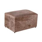 Puff Confortável Em Suede Maceio Finezzi Capuccino