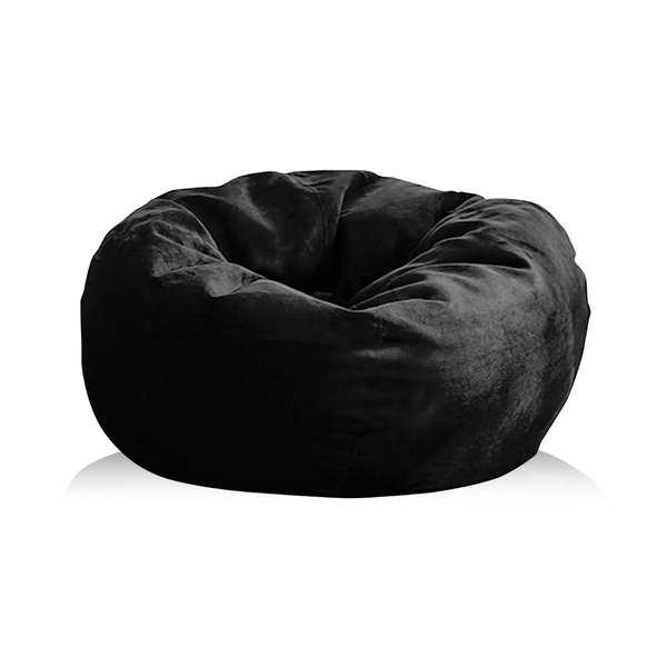 Puff Conforto em Suede Sem Enchimento - Preto