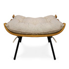 Puff Costela Base Fixa Preta Kit 2 Corino Text S01 - D'rossi