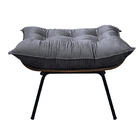 Puff Costela - Moveis Roperi - Veludo Grafite