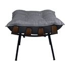 Puff Costela - Moveis Roperi - Veludo Grafite