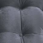 Puff Costela - Moveis Roperi - Veludo Grafite