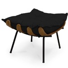Puff Costela Suede Preto - Meu Lar Decorações De Ambientes