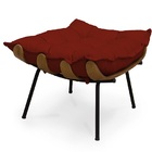 Puff Costela Suede Vinho - Meu Lar Decorações De Ambientes