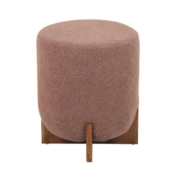 Puff Cravo Rivatti 48,50 Cm (altura) Estofado Bouclé Rosa Ant