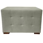 Puff Cuba Decorativo Suede Creme 50x70 Kasa Sofá