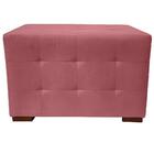 Puff Cuba Decorativo Suede Rosa Goiaba 50x70 Kasa Sofá