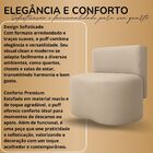 Puff Curvo Feijão Orgânico Com Encosto Sala Confortável Redon