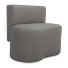 Puff Curvo Feijão Orgânico Com Encosto Sala Confortável Redon