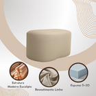 Puff Curvo Feijão Orgânico Sala Redondo Confortável Quarto Mo