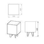 Puff Dado Daf Mobiliário Prata