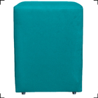 Puff Dado Decorativo Para Sala Recepção Penteadeira Suede Azu