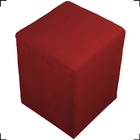 Puff Dado Decorativo Para Sala Recepção Penteadeira Suede Bor