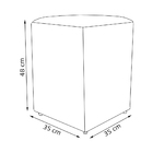 Puff Dado Decorativo Para Sala Recepção Penteadeira Suede Cin