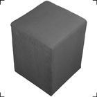 Puff Dado Decorativo Para Sala Recepção Penteadeira Suede Cin