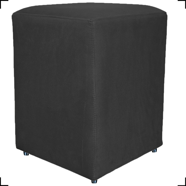Puff Dado Decorativo Para Sala Recepção Penteadeira Suede Pre