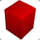 Puff Dado Decorativo Para Sala Recepção Penteadeira Suede Ver