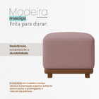 Puff Dalilla Decorativo Bouclé Premium Exclusivo Assento Extr