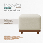 Puff Dalilla Decorativo Bouclé Premium Exclusivo Assento Extr