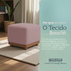 Puff Dalilla Decorativo Bouclé Premium Exclusivo Assento Para