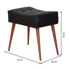 Puff Dani Pé Palito Preto E Natural