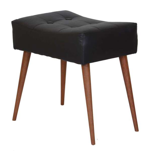 Puff Dani Pé Palito Preto E Natural