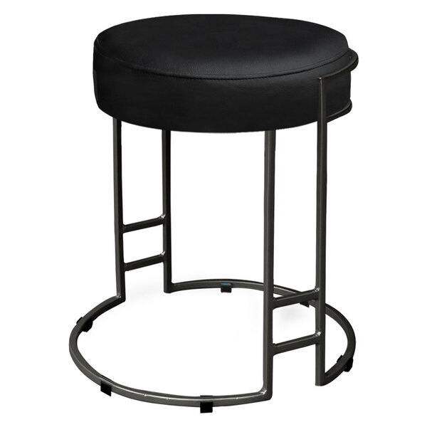 Puff Dara Corino Base Industrial Preto - D'rossi - Preto