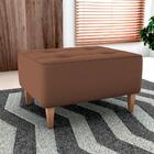 Puff Decorativa Para Sala Piva 62x52 Cm Veludo Inca Milani St