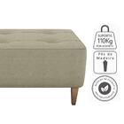 Puff Decorativa Para Sala Piva 62x52 Cm Veludo Light Milani S