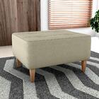 Puff Decorativa Para Sala Piva 62x52 Cm Veludo Light Milani S