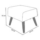 Puff Decorativo 60 Cm Viseo C-05 C-315- Domi