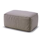 Puff Decorativo 80cm Box Espresso Móveis Linho Bege