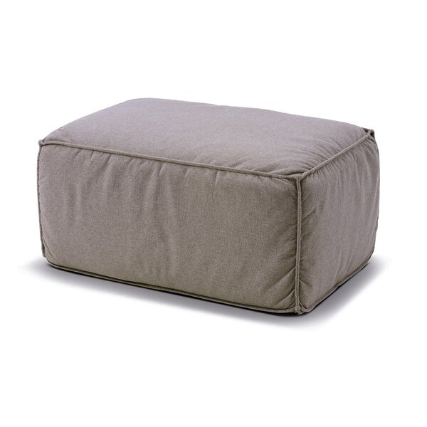 Puff Decorativo 80cm Box Espresso Móveis Linho Bege