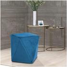 Puff Decorativo Ametista C-170 Veludo Azul - Domi