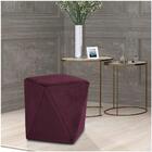 Puff Decorativo Ametista C-292 Veludo Uva - Domi