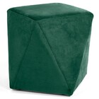 Puff Decorativo Ametista C-303 Veludo Verde - Domi