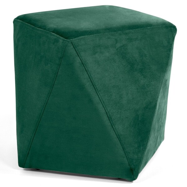 Puff Decorativo Ametista C-303 Veludo Verde - Domi