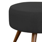 Puff Decorativo Angel Suede Preto L20